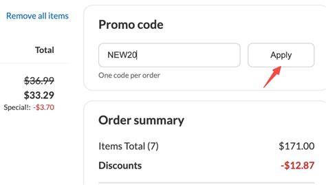 promo codes